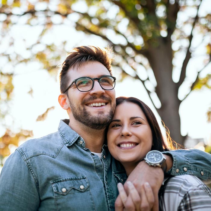 smiling young couple